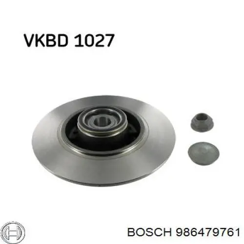 Comprar 986479761 Bosch Disco de freno trasero