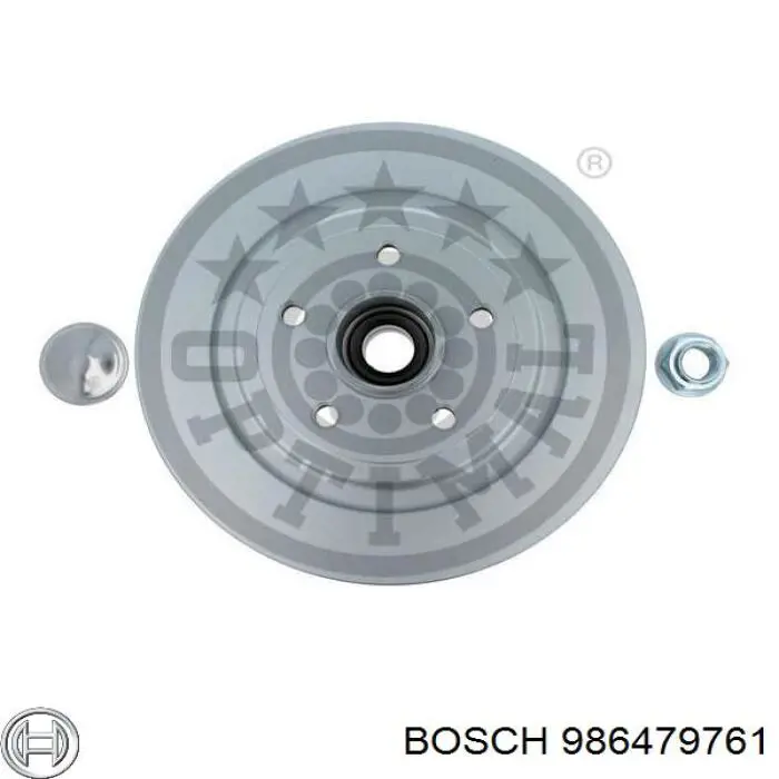 986479761 Bosch disco de freno trasero