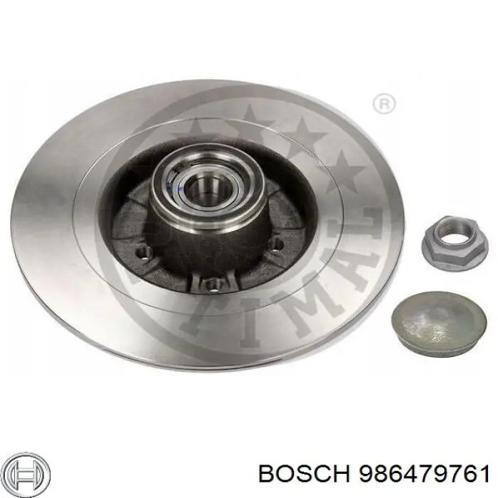 986479761 Bosch Freno de disco trasero
