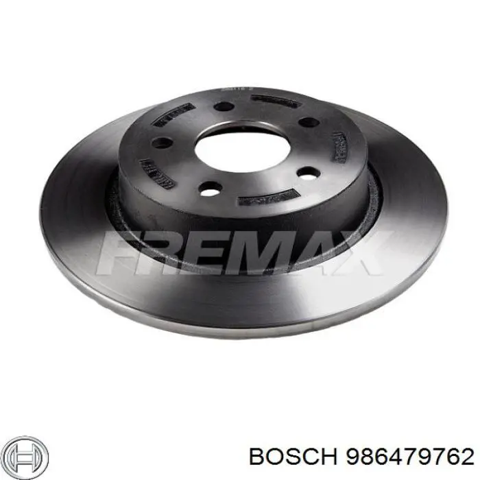 Disco de freno trasero 986479762 Bosch