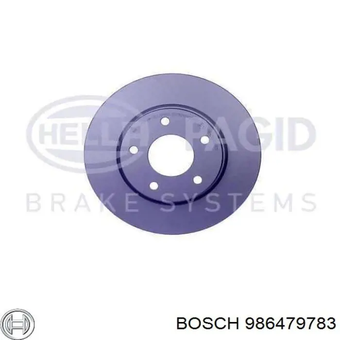986479783 Bosch disco de freno delantero