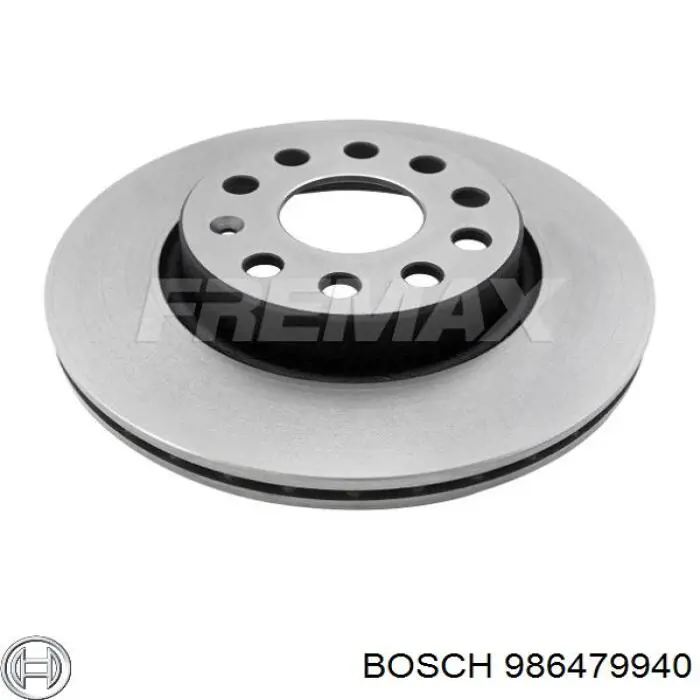 986479940 Bosch disco de freno delantero