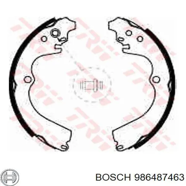 986487463 Bosch zapatas de frenos de tambor traseras