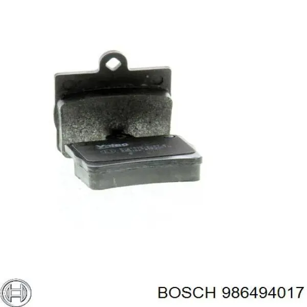986494017 Bosch pastillas de freno traseras
