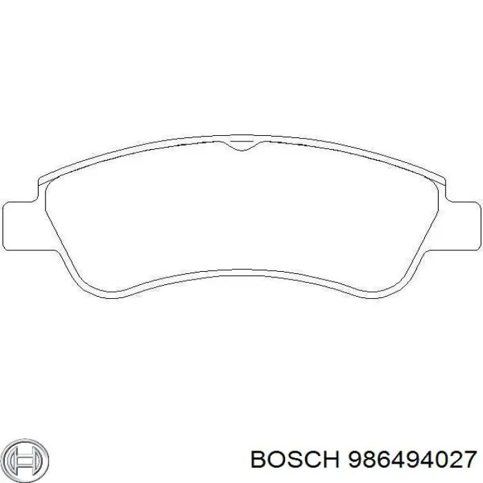 986494027 Bosch pastillas de freno delanteras