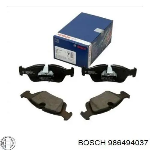 986494037 Bosch pastillas de freno delanteras