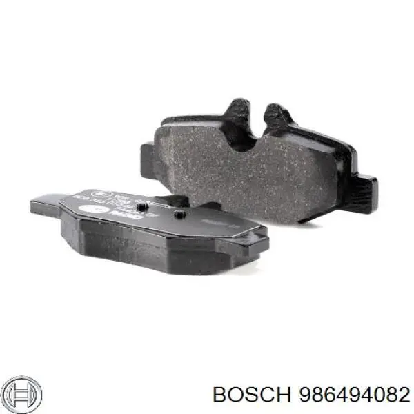 986494082 Bosch Pastillas freno traseras