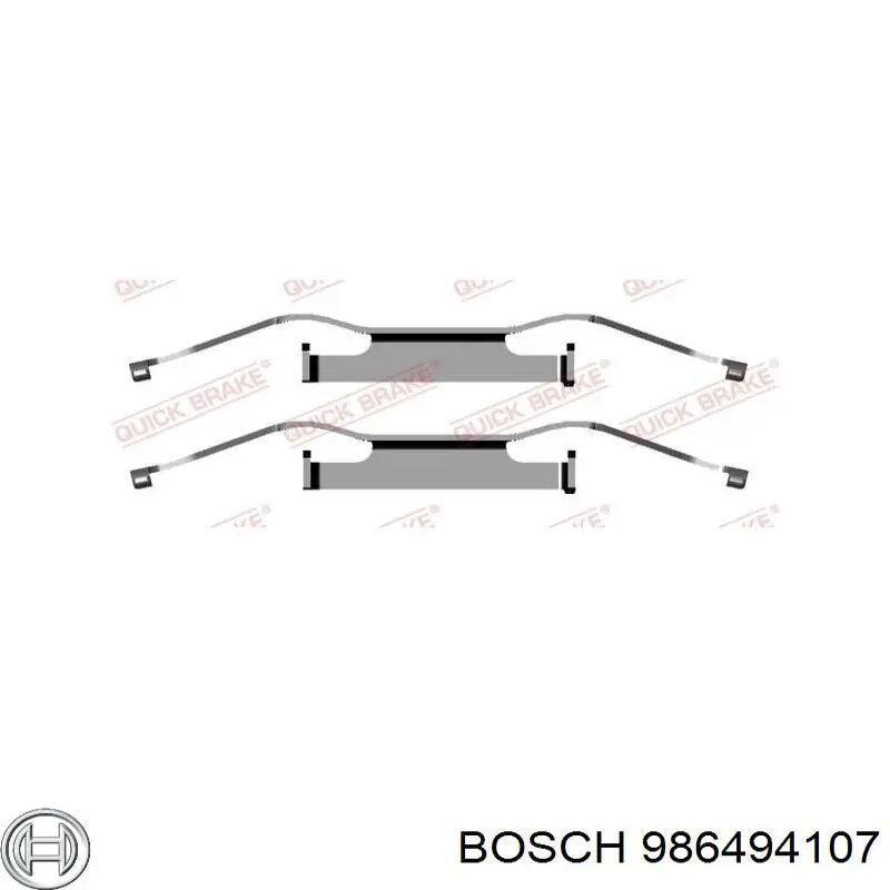 986494107 Bosch pastillas de freno delanteras