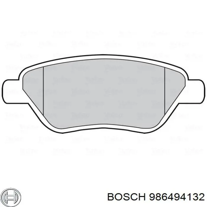 986494132 Bosch pastillas de freno delanteras
