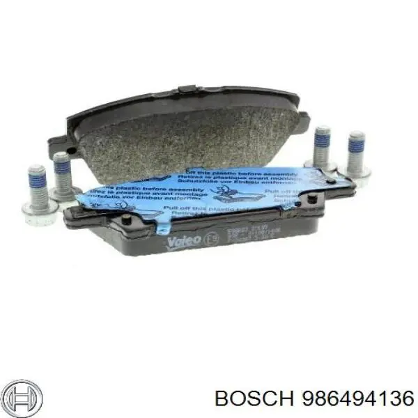 986494136 Bosch Pastillas delanteras