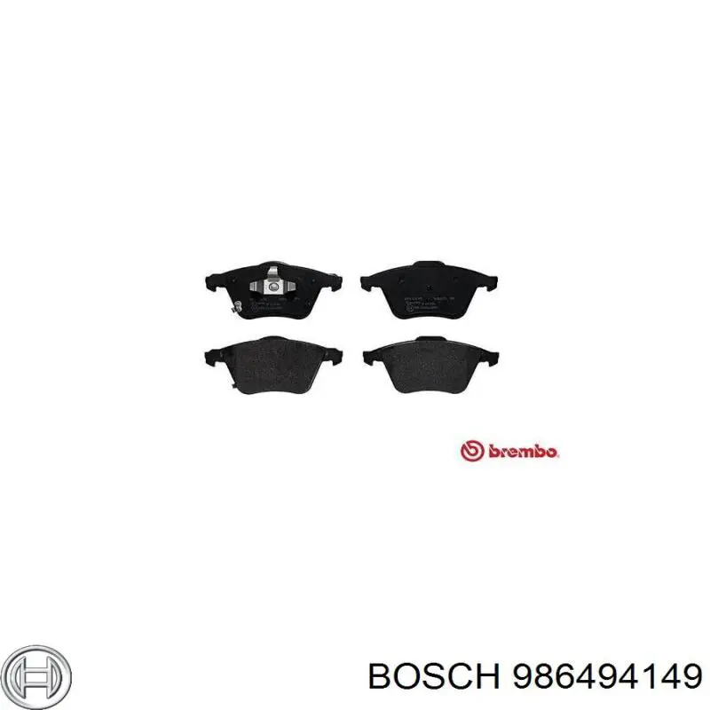 986494149 Bosch pastillas de freno delanteras