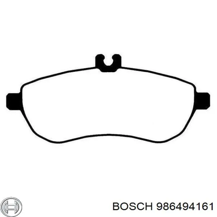 986494161 Bosch pastillas de freno delanteras