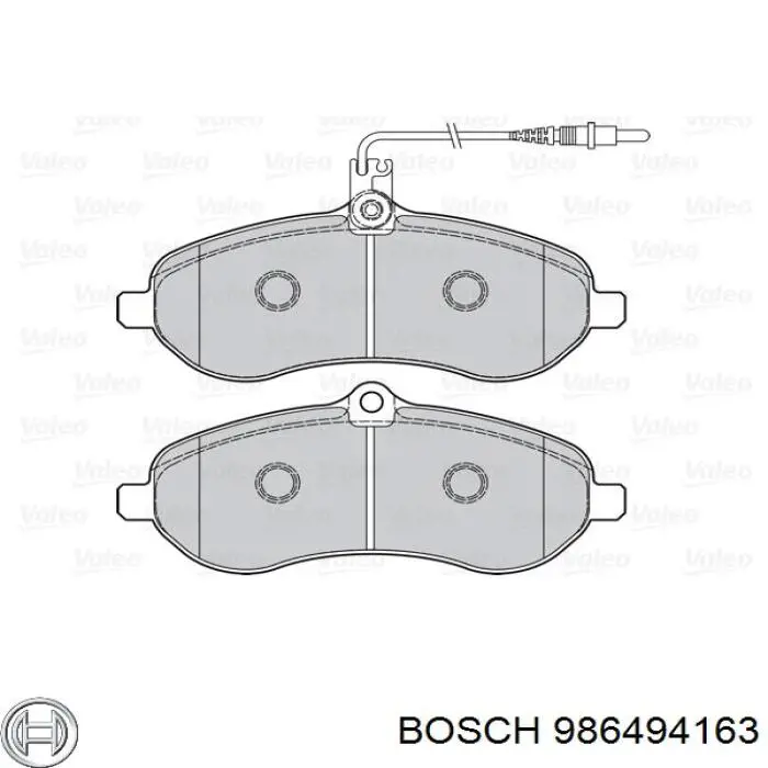986494163 Bosch Pastillas delanteras