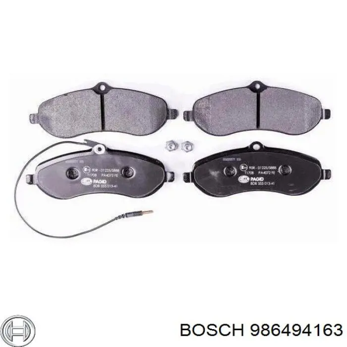 986494163 Bosch pastillas de freno delanteras