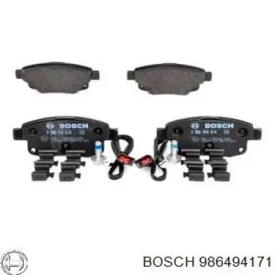 986494171 Bosch pastillas de freno traseras