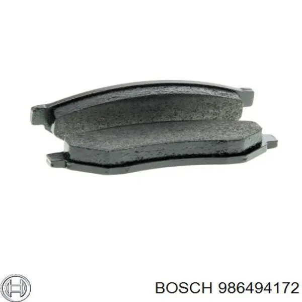 986494172 Bosch pastillas de freno traseras