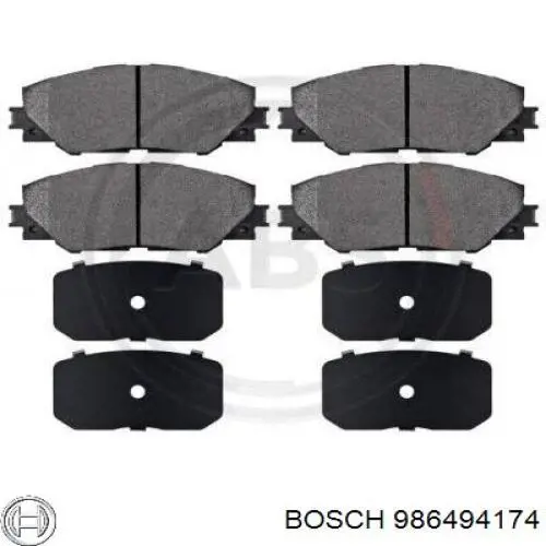 Comprar 986494174 Bosch Pastillas delanteras de freno