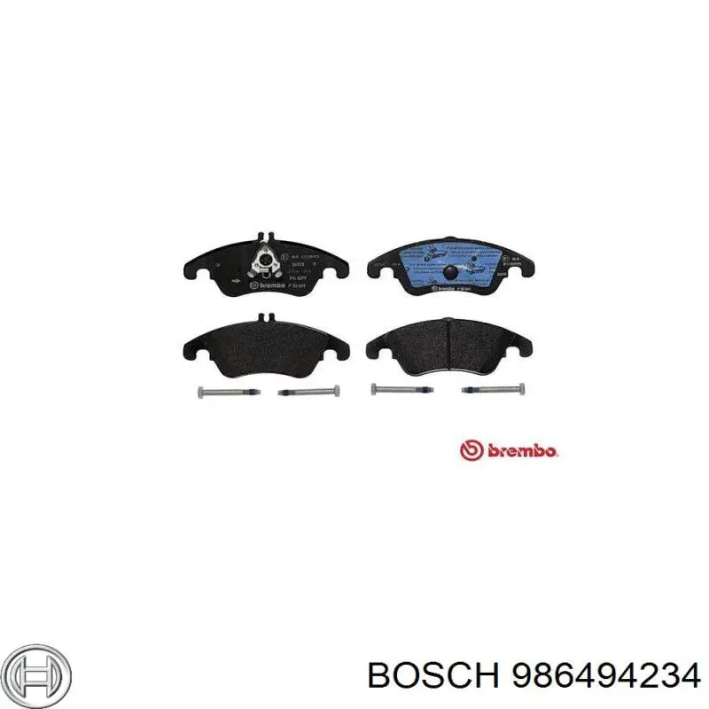 986494234 Bosch pastillas de freno delanteras