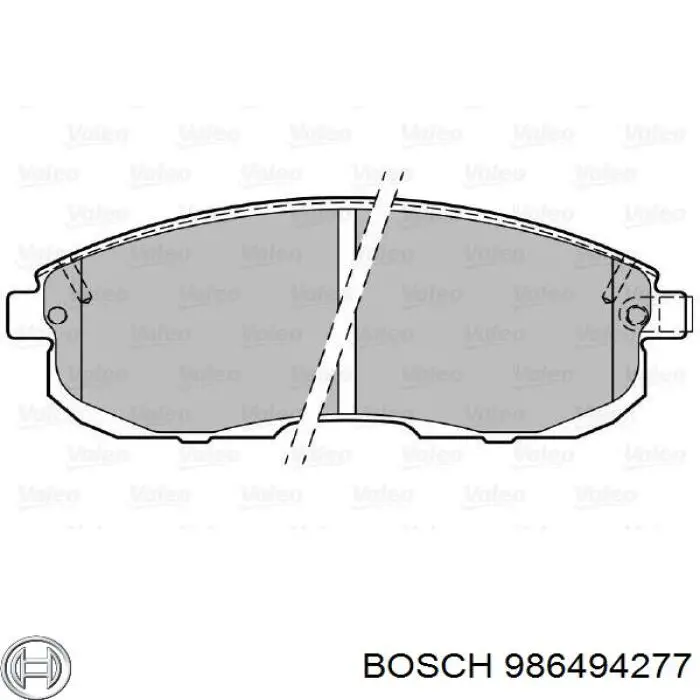 986494277 Bosch pastillas de freno delanteras