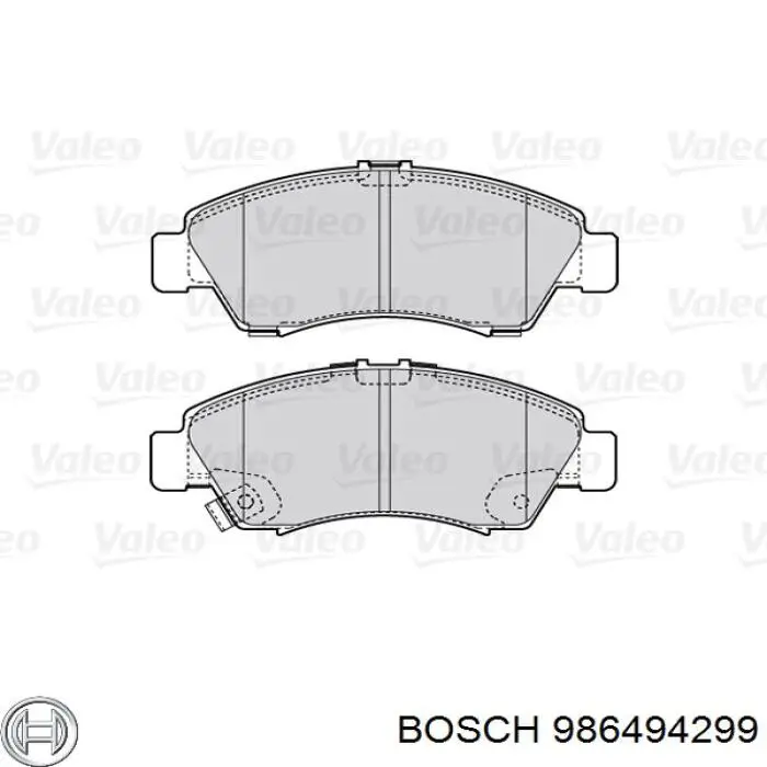 Comprar 986494299 Bosch Pastillas delanteras de freno
