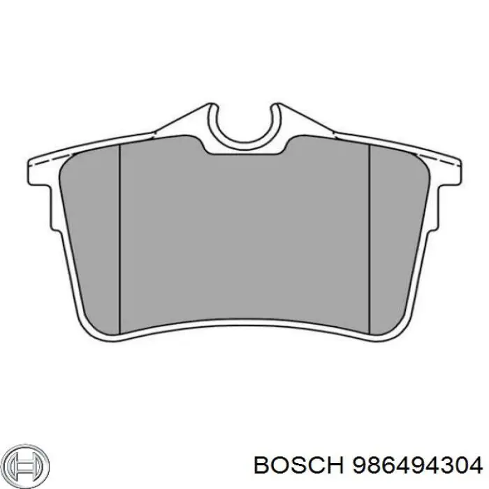 Pastillas de freno traseras 986494304 Bosch