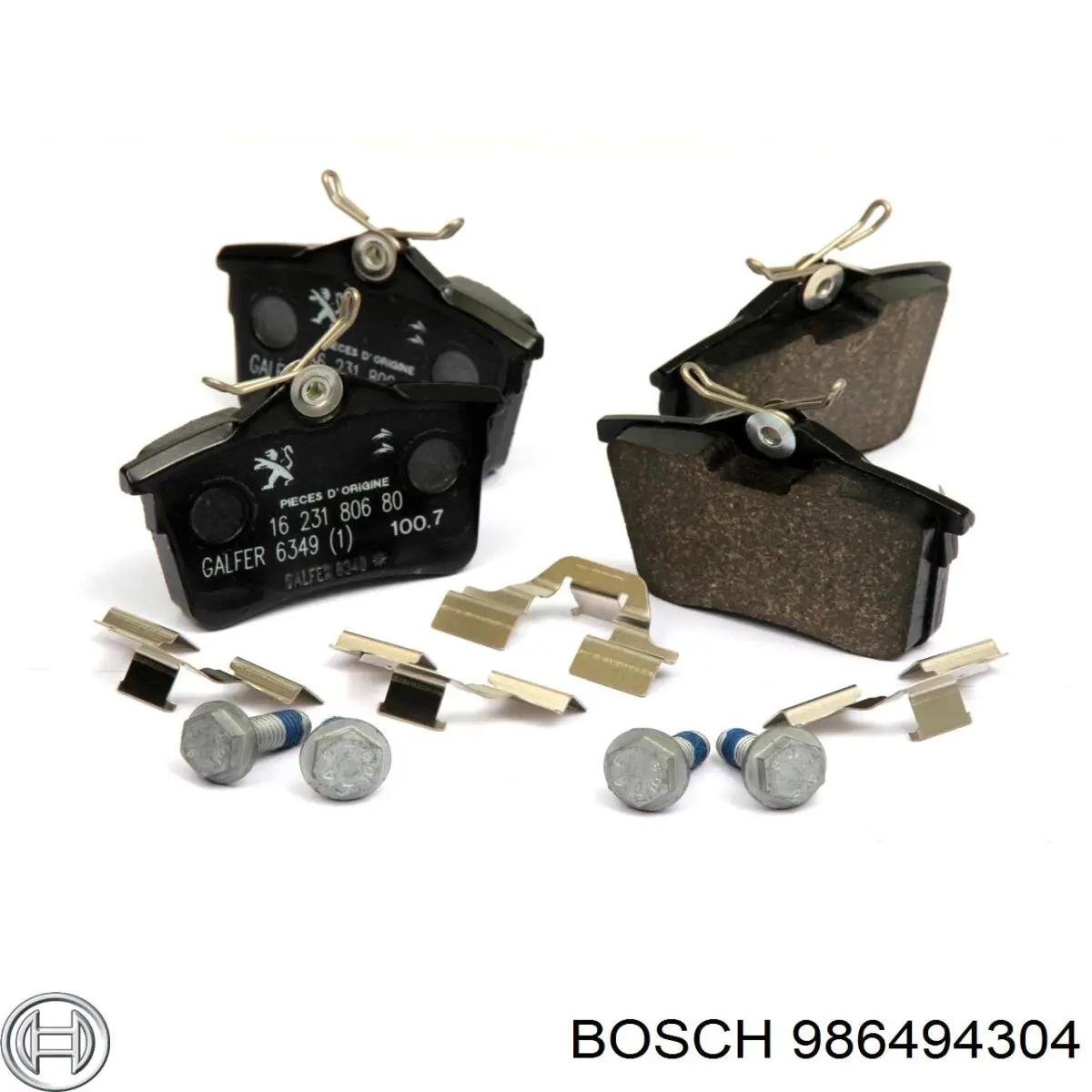 986494304 Bosch pastillas de freno traseras