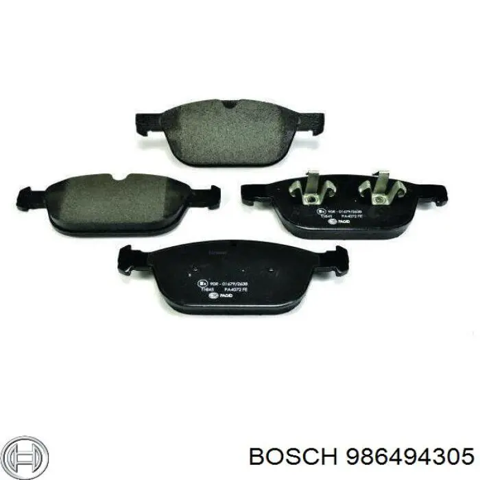 986494305 Bosch pastillas de freno delanteras