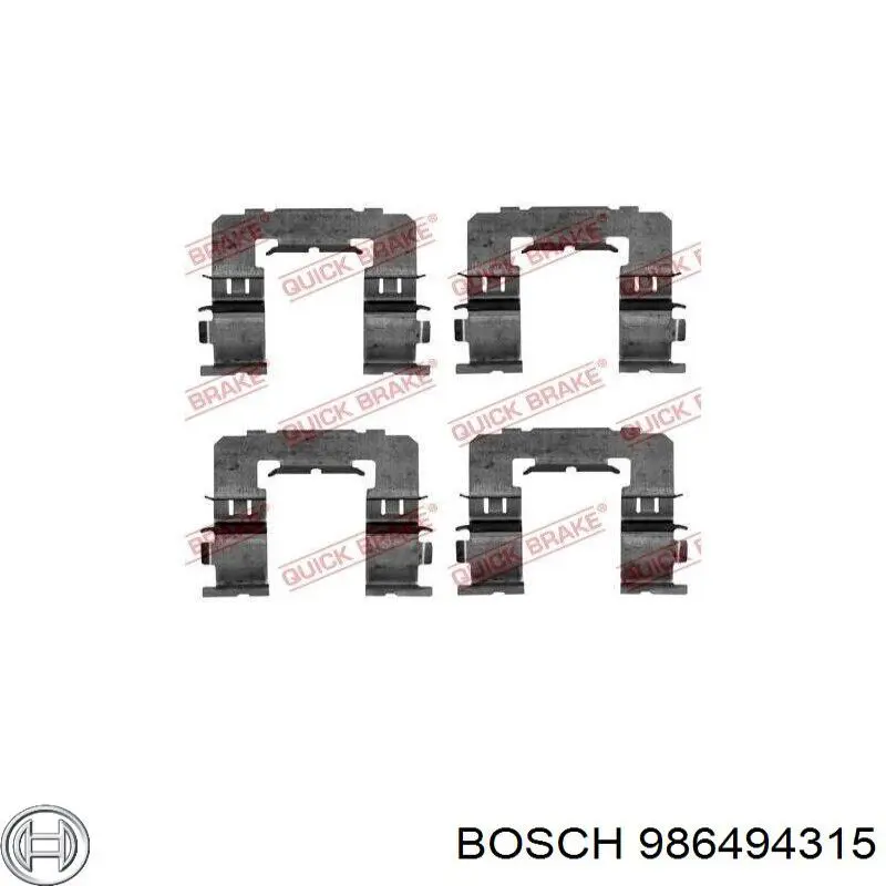 986494315 Bosch pastillas de freno delanteras