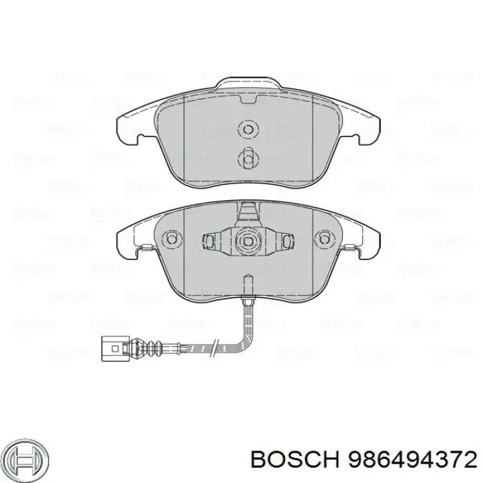 Pastillas freno delanteras Bosch 986494372 precio, desde 32,43 EUR