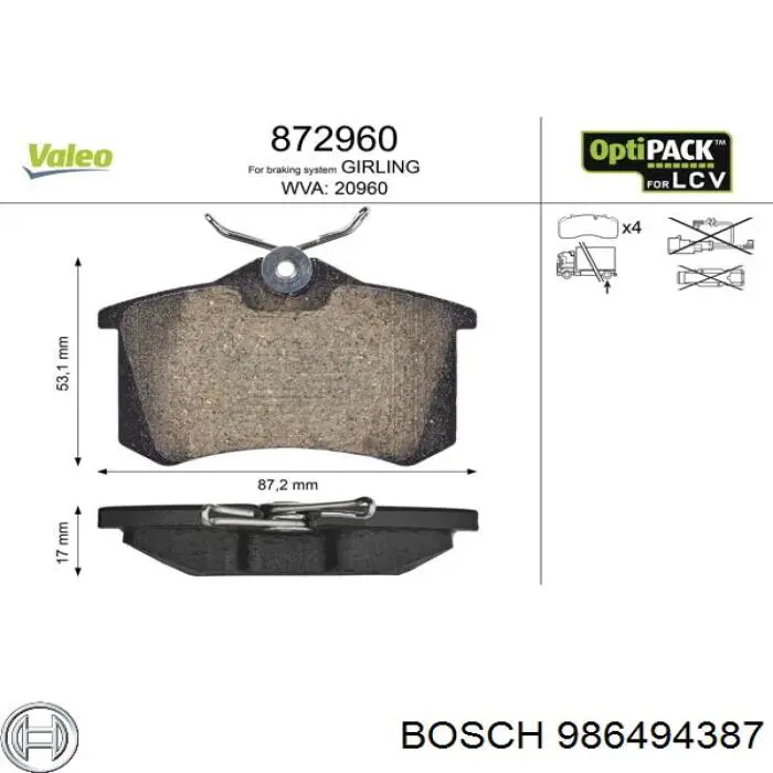 Pastillas de freno traseras Renault Scenic 1 JA0, JA1, FA0