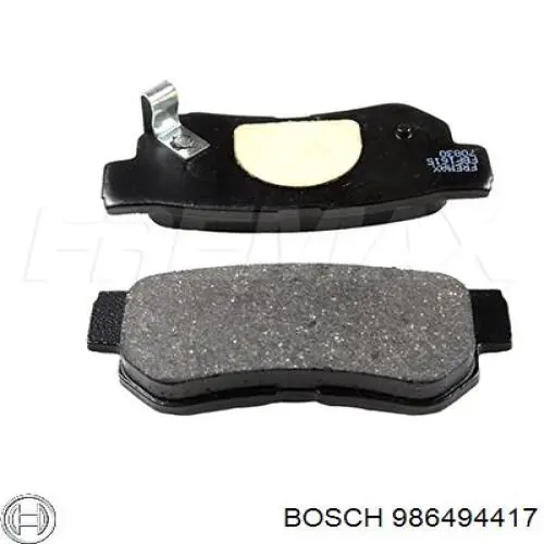 986494417 Bosch pastillas de freno traseras