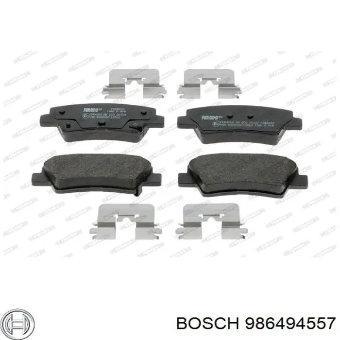 Pastillas traseras de freno Bosch 986494557 precio, desde 22,21 EUR