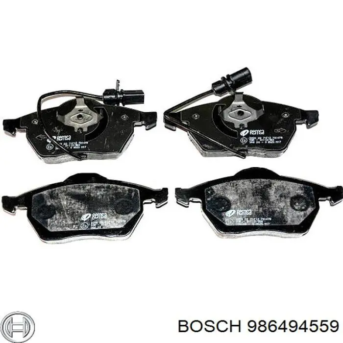 986494559 Bosch Pastillas delanteras