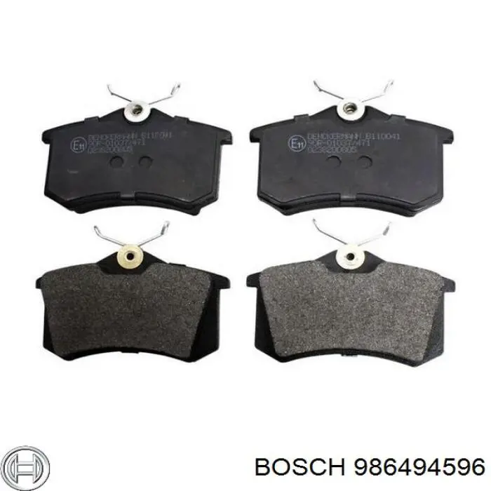 Comprar 986494596 Bosch Pastillas de freno traseras