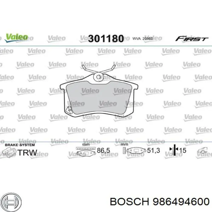 Pastillas de freno traseras Renault Scenic 1 JA0, JA1, FA0