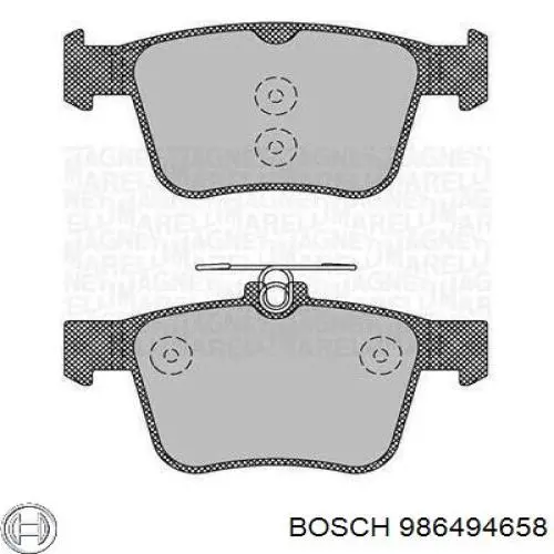 986494658 Bosch pastillas de freno traseras