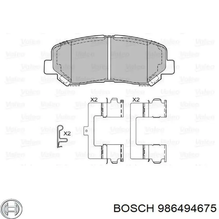 Pastillas freno delanteras Bosch 986494675 precio, desde 26,73 EUR