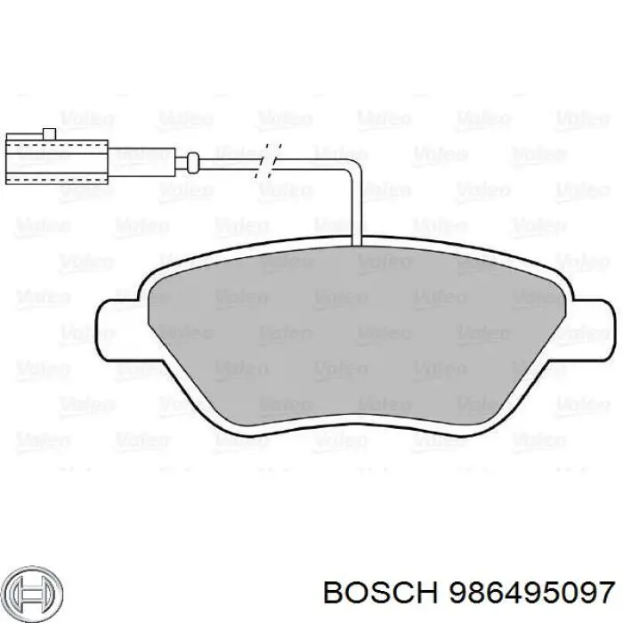 986495097 Bosch pastillas de freno delanteras