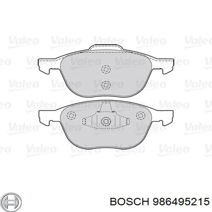 Comprar 986495215 Bosch Pastillas delanteras de freno