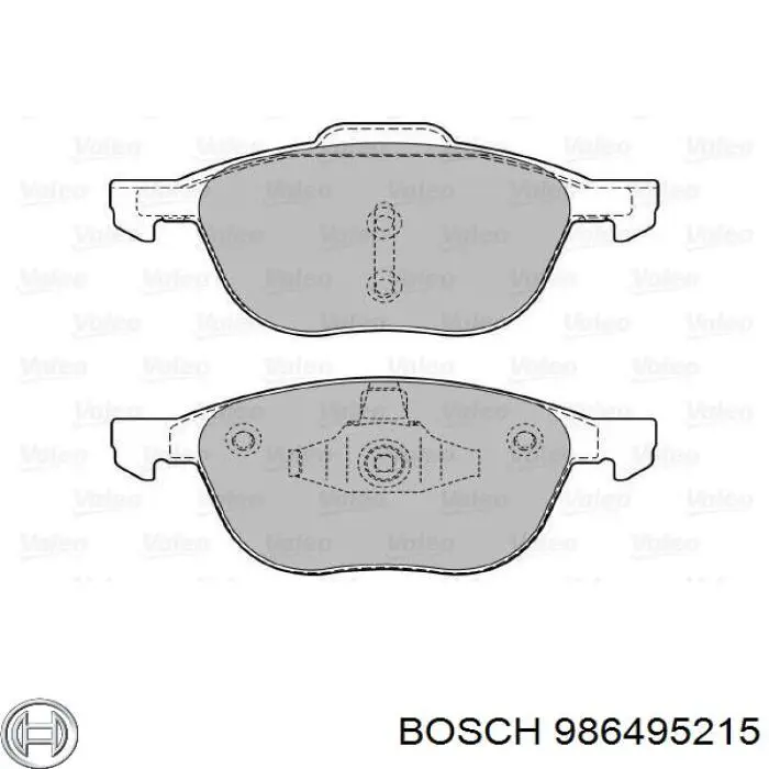 986495215 Bosch pastillas de freno delanteras