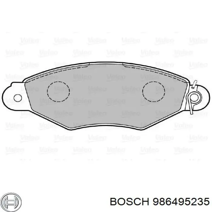 986495235 Bosch pastillas de freno delanteras