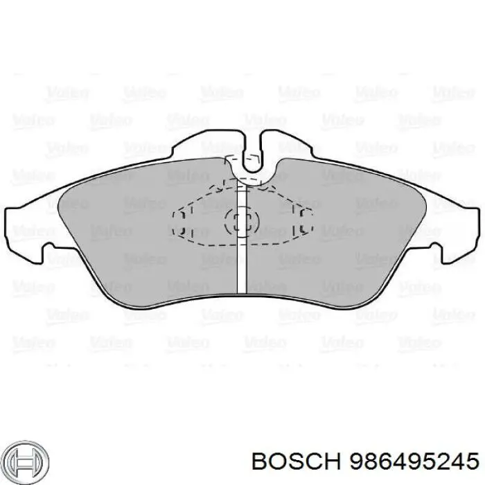 986495245 Bosch pastillas de freno delanteras