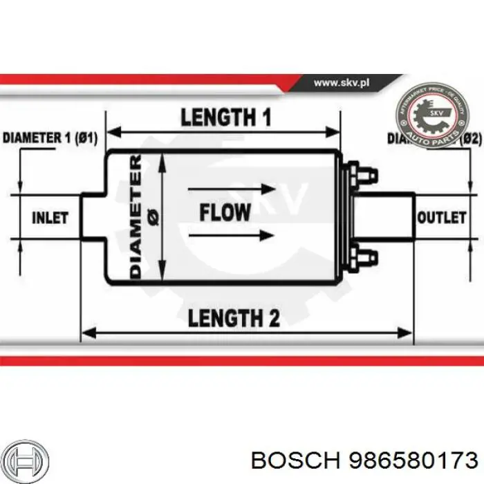 986580173 Bosch módulo alimentación de combustible