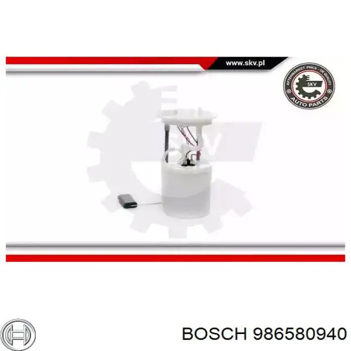 986580940 Bosch Módulo de alimentación de combustible