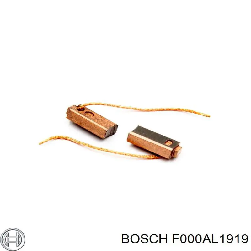 Soporte, escobillas de carbón, motor de arranque Bosch F000AL1919