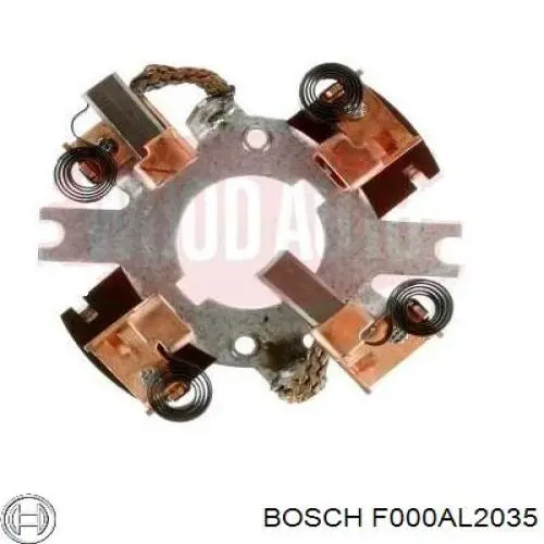 F000AL2035 Bosch portaescobillas motor de arranque