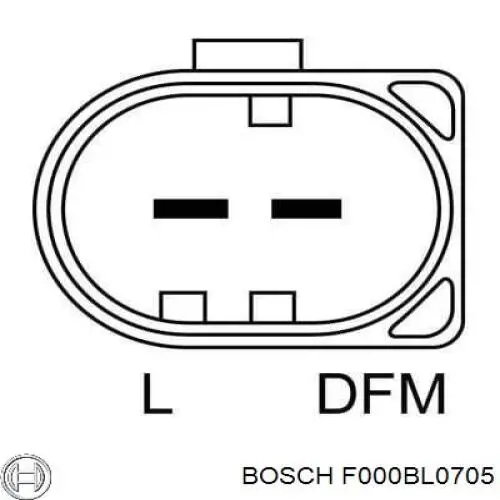 Alternador F000BL0705 Bosch