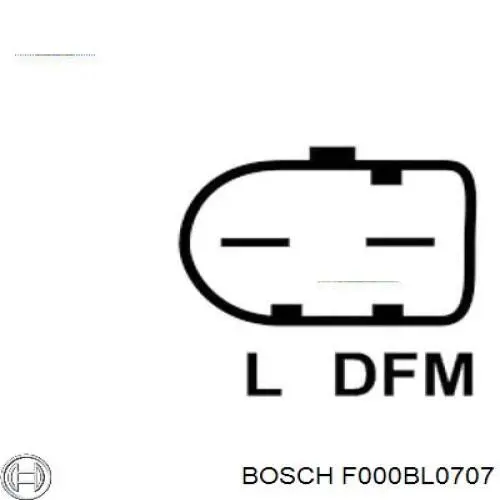 F000BL0707 Bosch alternador