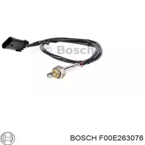 Sensor de oxígeno previo al catalizador F00E263076 Bosch