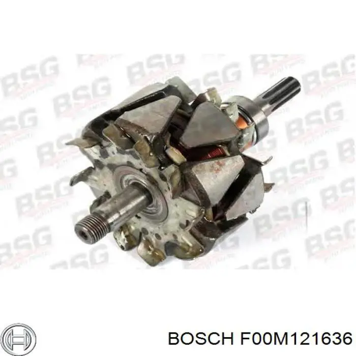 F00M121636 Bosch rotor, alternador